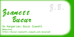 zsanett bucur business card